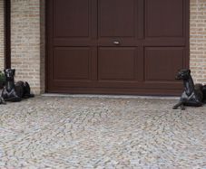 pair bronze statues