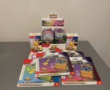 Pokemon 30th anniversary tin collection booster bundle blister packs