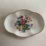 Coalport  Ming  Rose china vase and matching trinket dish. Image 6