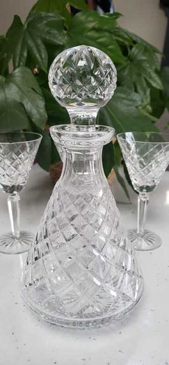 Waterford Crytal Decanter and 3 Matching Glasses
