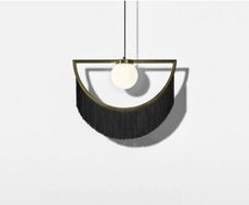 Beautiful fringed pendant light