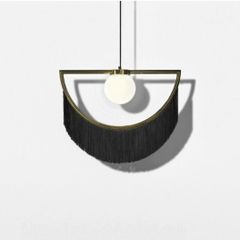 Beautiful fringed pendant light