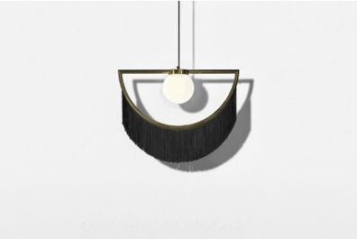 Beautiful fringed pendant light