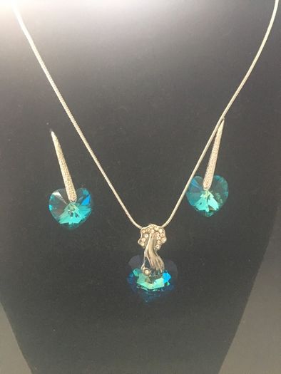 Pendant and Earrings