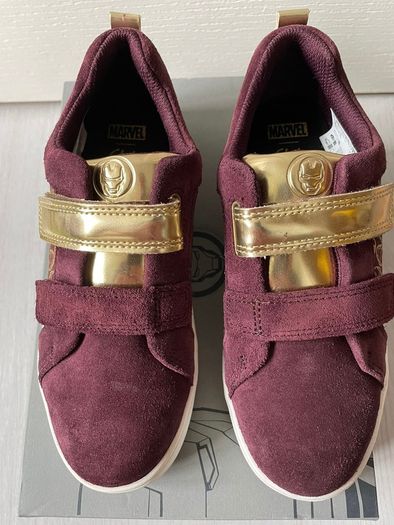 Clarks X Marvel Iron Man Kids City Hero Lo Kids Size UK 1 BRAND NEW