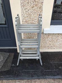 Four piece folding ladder