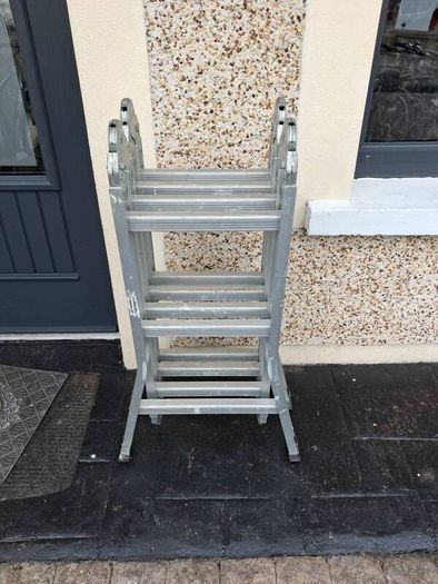Four piece folding ladder