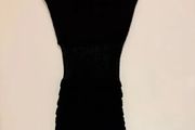 Chip Chip Black Knit Midi Dress Off Shoulder Bodycon Stretch Size M 38 10