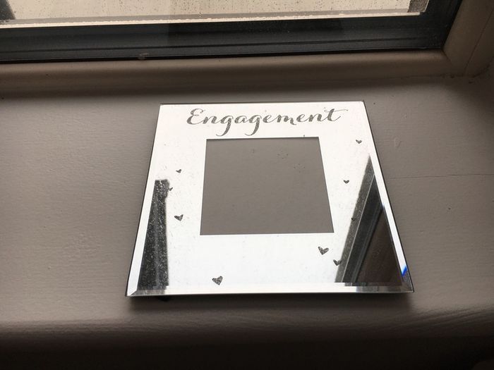 Engagement photo frame