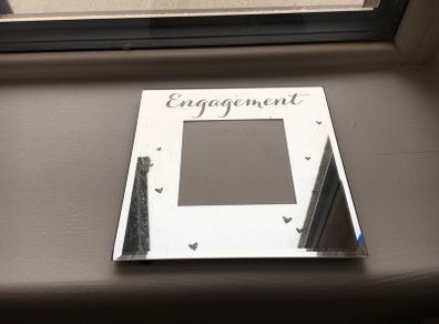 Engagement photo frame