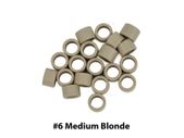 Micro Rings With Screw For Hair Extension I Tip Beads - 4.5mm - Medium Blonde #6
