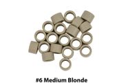 Micro Rings With Screw For Hair Extension I Tip Beads - 4.5mm - Medium Blonde #6