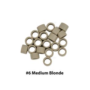 Micro Rings With Screw For Hair Extension I Tip Beads - 4.5mm - Medium Blonde #6