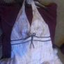 Elegant pink and brown halterneck Image 2