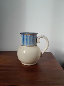 Vintage Pottery Hand Painted Jug