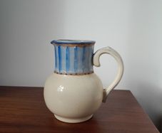 Vintage Pottery Hand Painted Jug