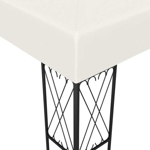Gazebo 3x3 m Cream Fabric