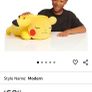 Pokemon Pikachu Plush 18" Sleeping Poses Image 8