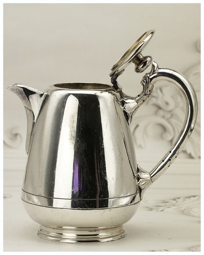 Art Deco Silver Plated Coffee Tea Service 4 Pce Walker & Hall Sheffield