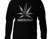 Addicted Marijuana Leaf HOODIE weed ganja 420 marihuana hoodie jumper