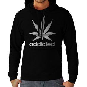 Addicted Marijuana Leaf HOODIE weed ganja 420 marihuana hoodie jumper