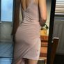 River Island S size Asymmetrical dress Rose colour Image 2
