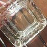 Guinness vintage heavy pressed glass ashtray,,,collectors item, unusual with clear glass ,guinness logo on the 4 sides ,,see pictures for condition, sold as seen , Image 7
