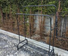 Black double rack clothes rail. Brand new