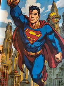 Superman painting