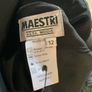 Italian designer MAESTRI Black embellished cocktail dress Image 8