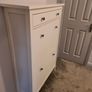 White Narrow Shoe Storage Cabinet Image 3