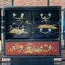 Japanese Lacquer & Marquetry Miniature Tansu Image 6