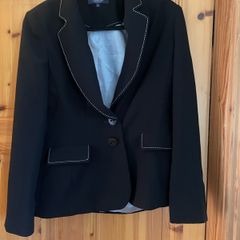 Debenhams Collection Black Blazer with Contrast Stitching