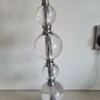 Beautiful Brushed Steel  Crackle Glass Table Lamp. In Mint Condition. Image 5