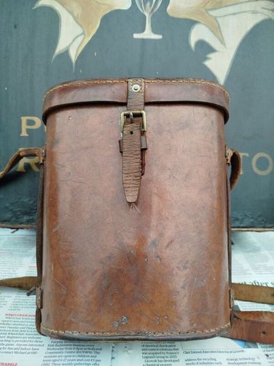 Vintage Leather Binoculars Case