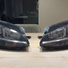 VW Golf MK7.5 Halogen Headlights OEM Pair 2017-2021