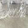 Multi-Purpose Crystal Beverage Tumbler Drinking Glass Set of 4 each 2 matching not stamped.. Image 6