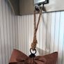 New bespoke vintage French script XXL bell with oversized houndstooth ribbon bow Image 8