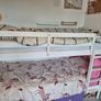 White Wooden Bunk Bed Image 3
