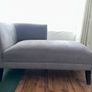 Grey chaise lounge Image 2