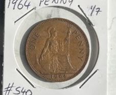 Queen Elizabeth II Pennies 1962, 1963, 1964, 1965, 1967