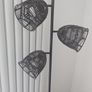 Black Rattan Floor Lamp Image 4