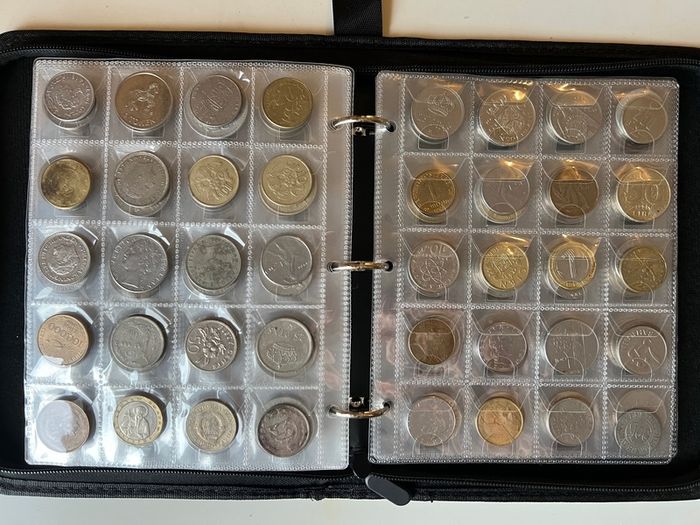 Coins collection foreign unknown 300 coins in album