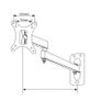 TV Monitor Wall Mount Bracket Tilt Swivel 13-27" Image 2