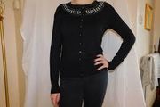 Black detailed M&amp;S Cardigan size UK18 EU46  Postage included