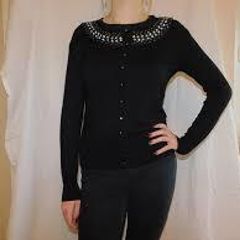 Black detailed M&S Cardigan size UK18 EU46  Postage included
