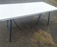 Desks with trestles
