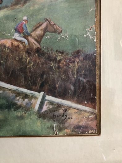 Horse racing print
