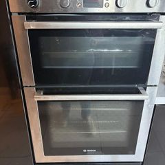 Electric double oven and hob