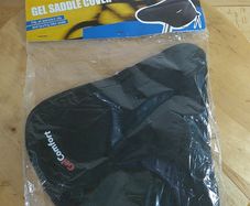 Crivit Sports Gel Saddle Cover GelComfort Pressure-Relief Cut-Out Fits City & Touring Bike Seats Black (New)